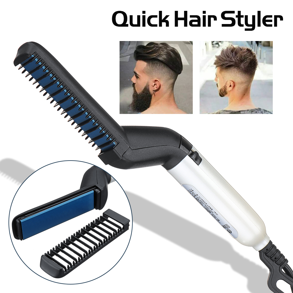 Escova alisadora elétrica para cabelo e barba - Image 5