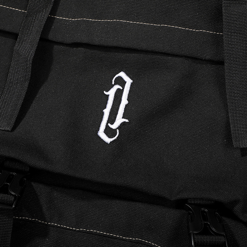 Canvas backpack with large capacity, white - Image 6