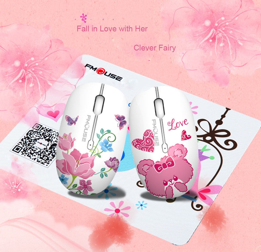Silent wireless mouse with bird print - Image 7