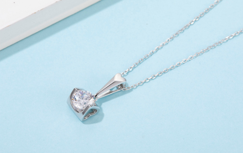 Pendientes de plata con moissanita - Imagen 3