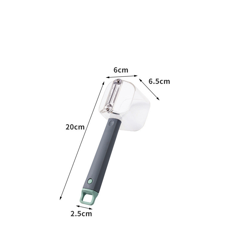 Éplucheur avec lame en acier inoxydable, gris – Image 4