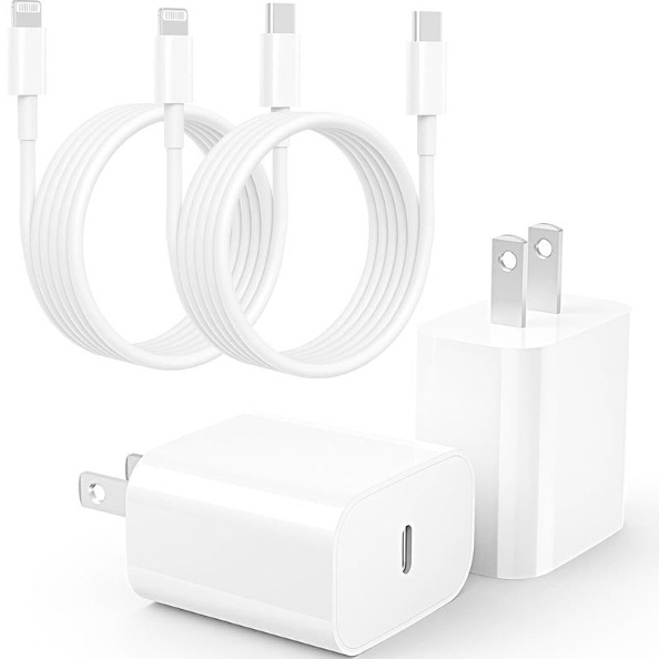 Chargeur rapide de 20 W avec câble, blanc – Image 4
