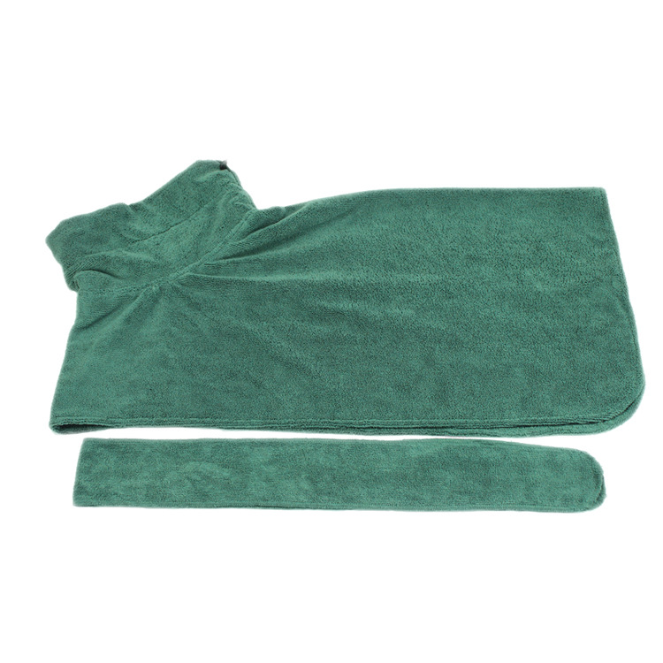 Microfibre bathrobe for dogs, grey - Image 3