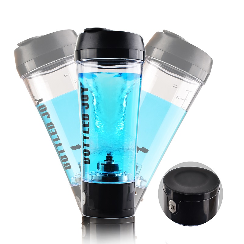Electric shaker bottle with USB, black - Image 7