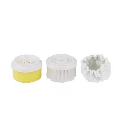 Electric cleaning brush with three brush heads