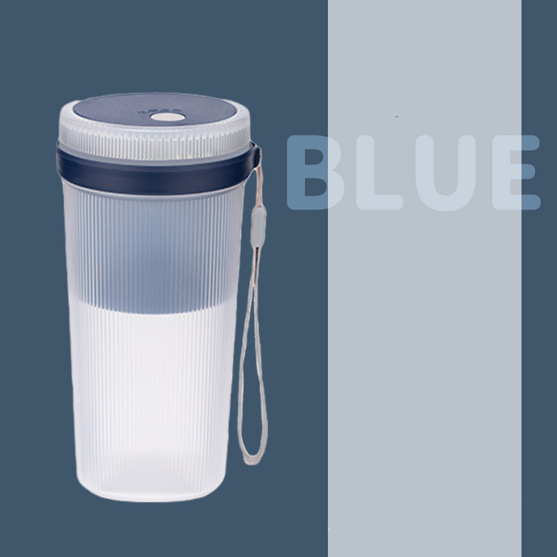 Vaso batidor portátil USB, azul