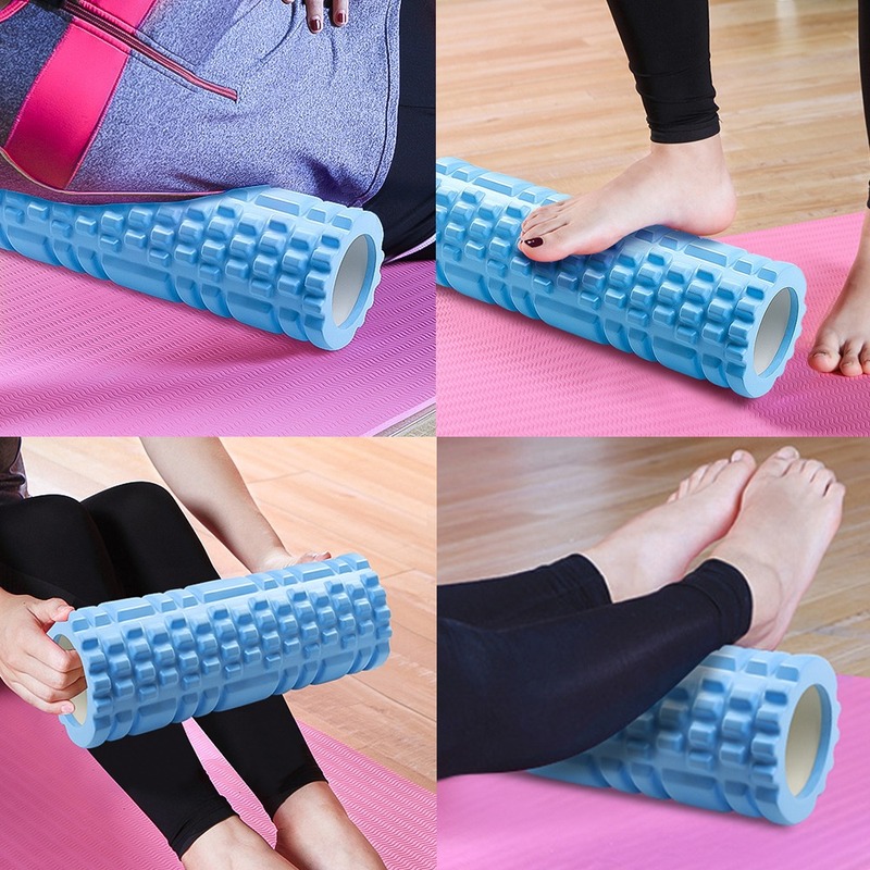 Hohle Schaumstoffrolle für Yoga und Fitness, blau – Bild 2