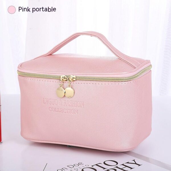 Set of three wash bags, pink