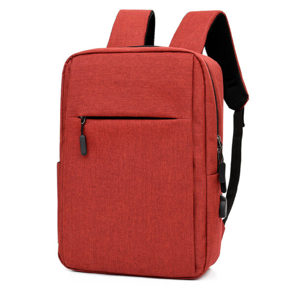 Laptop-Rucksack aus Nylon mit USB, rot