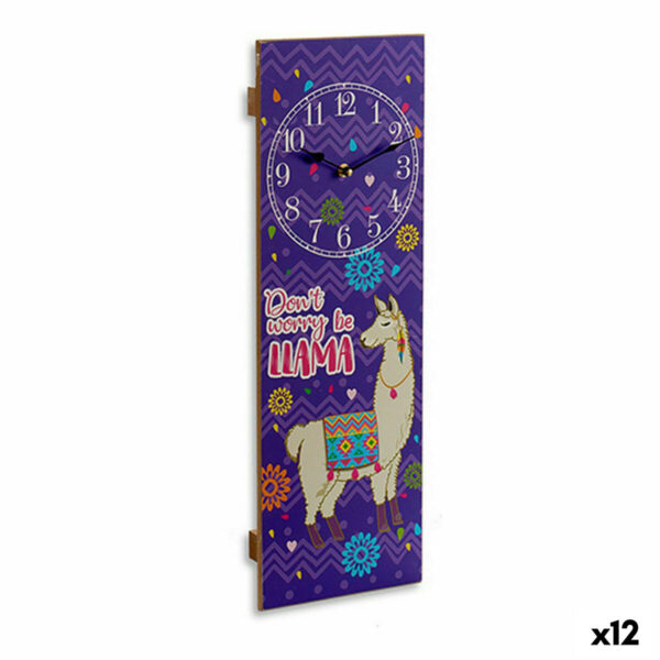 Wall Clock Gift Decor Llama (12 Units)