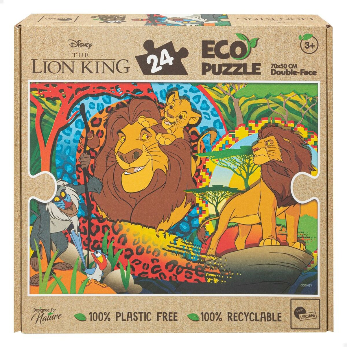 Puzzle Enfant The Lion King Double face 24 Pièces (12 Unités) – Image 2