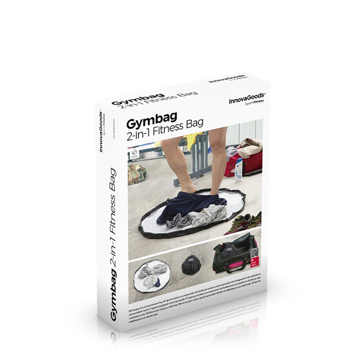2 in 1 Kleedkamermat en Waterbestendige Tas Gymbag InnovaGoods - Afbeelding 7