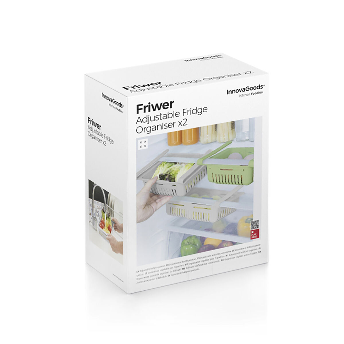 Adjustable Fridge Organiser Friwer InnovaGoods 2 Units - Image 8