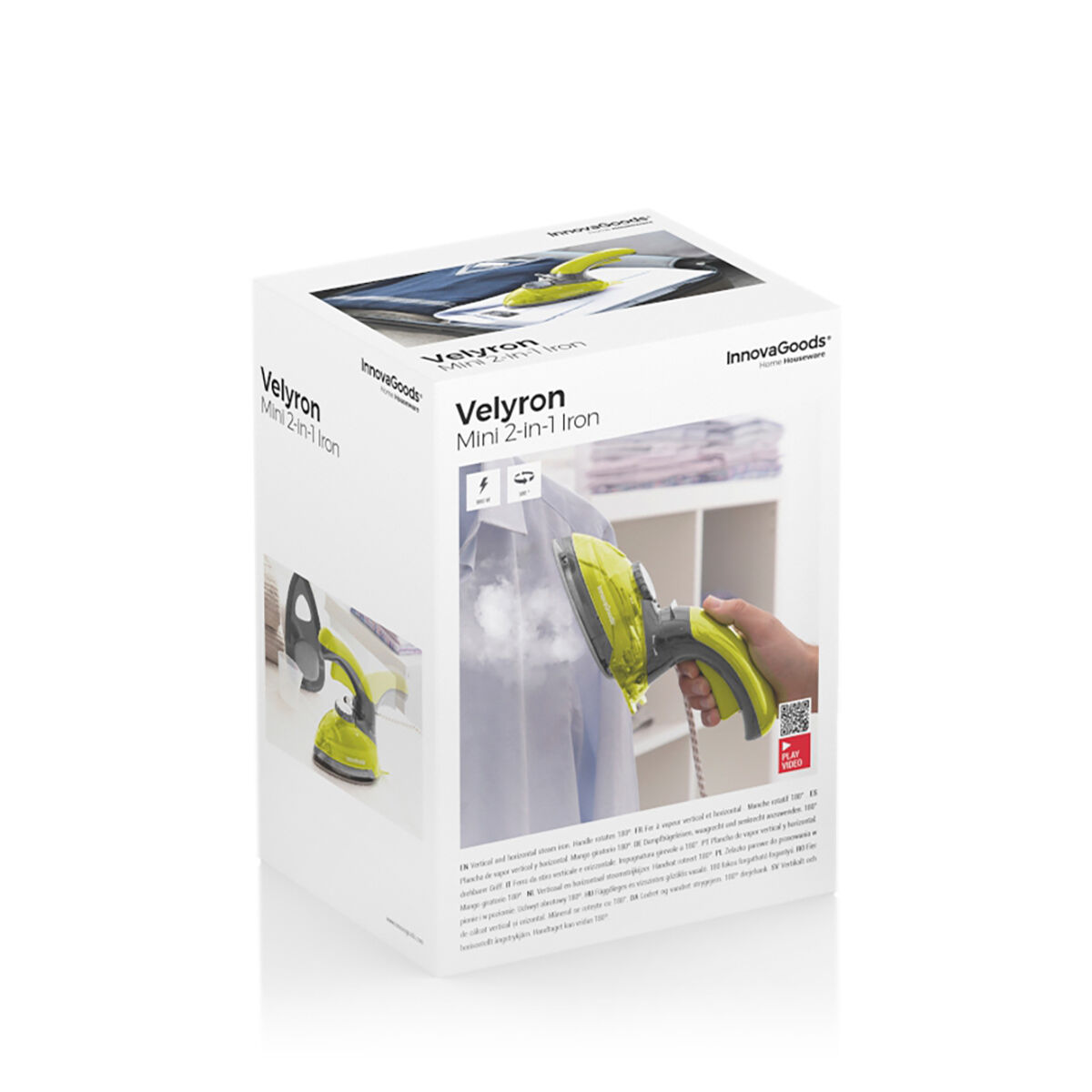 Mini Ferro a Vapor Vertical e Horizontal 2 em 1 Velyron InnovaGoods 800 W - Image 14