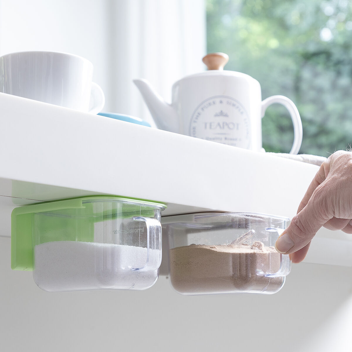 Abnehmbare selbstklebende Kochbehältnisse Handstore InnovaGoods 2 Stück – Bild 4