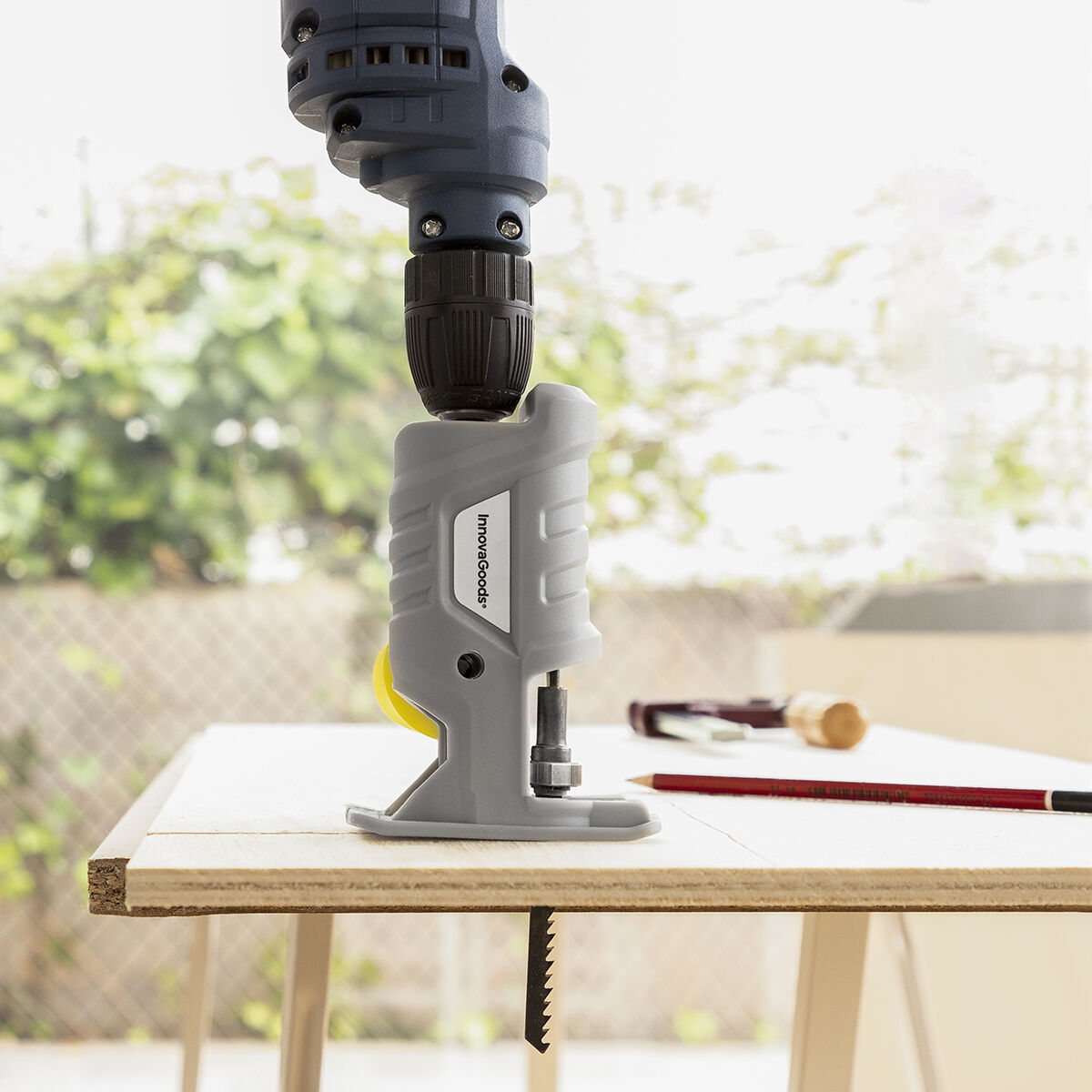 Adaptateur de Scie Sauteuse pour Perceuse Jrill InnovaGoods – Image 4