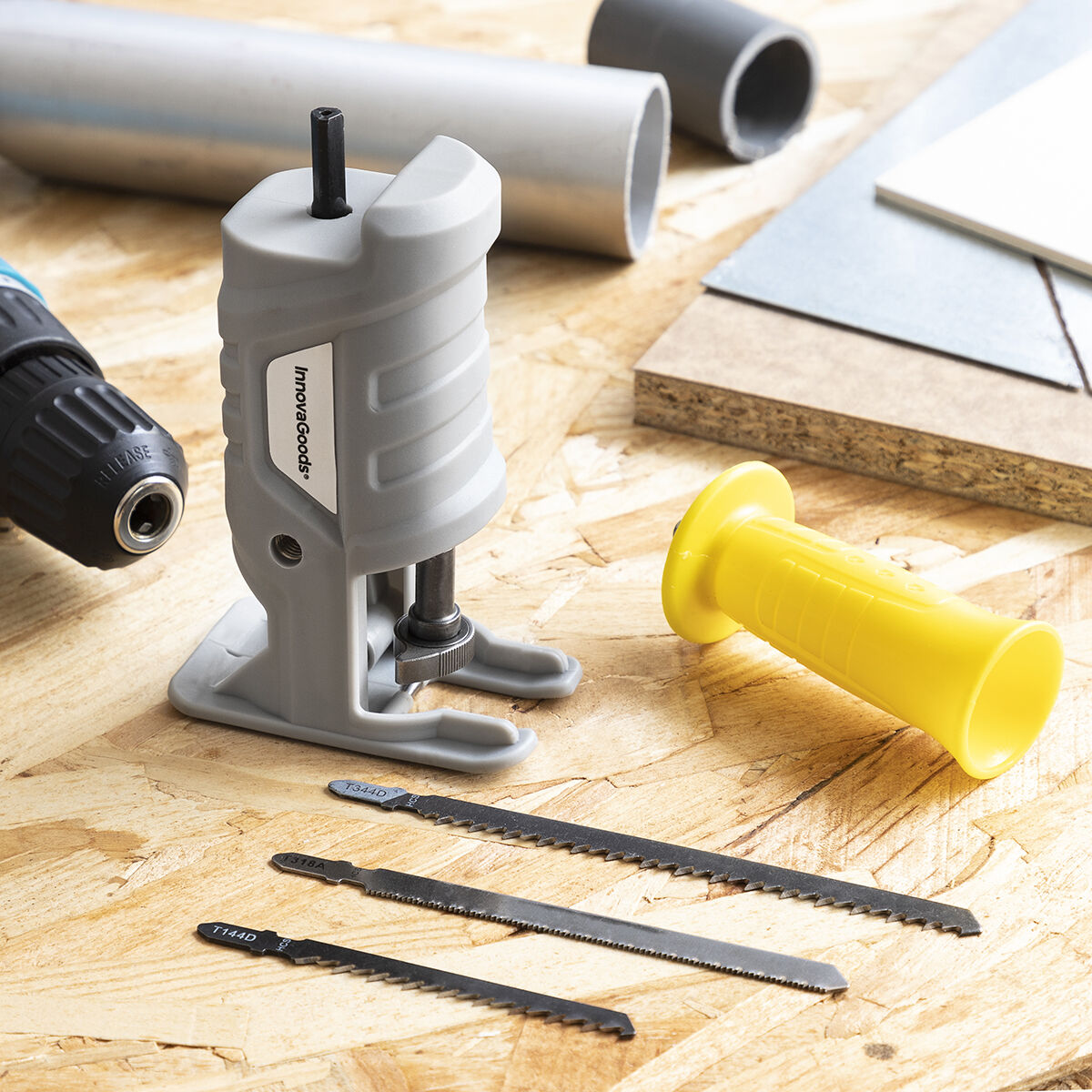 Adaptateur de Scie Sauteuse pour Perceuse Jrill InnovaGoods – Image 6
