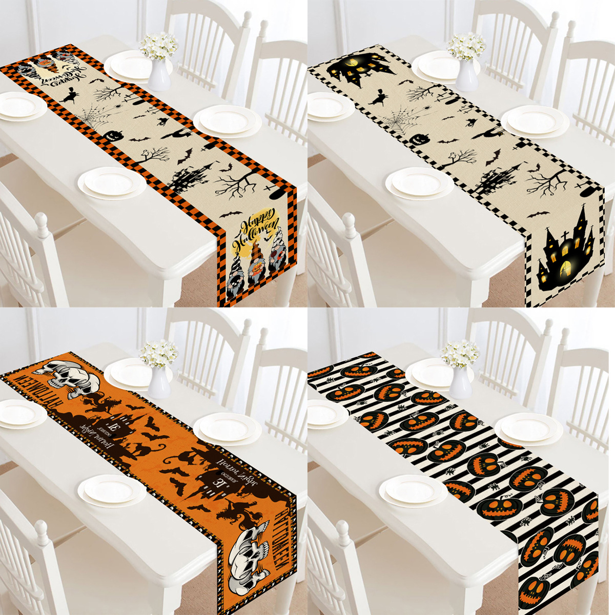 Halloween Table Runner in Polyester, 30 x 182 cm - Image 4