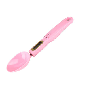 Digital measuring spoon with scale, pink