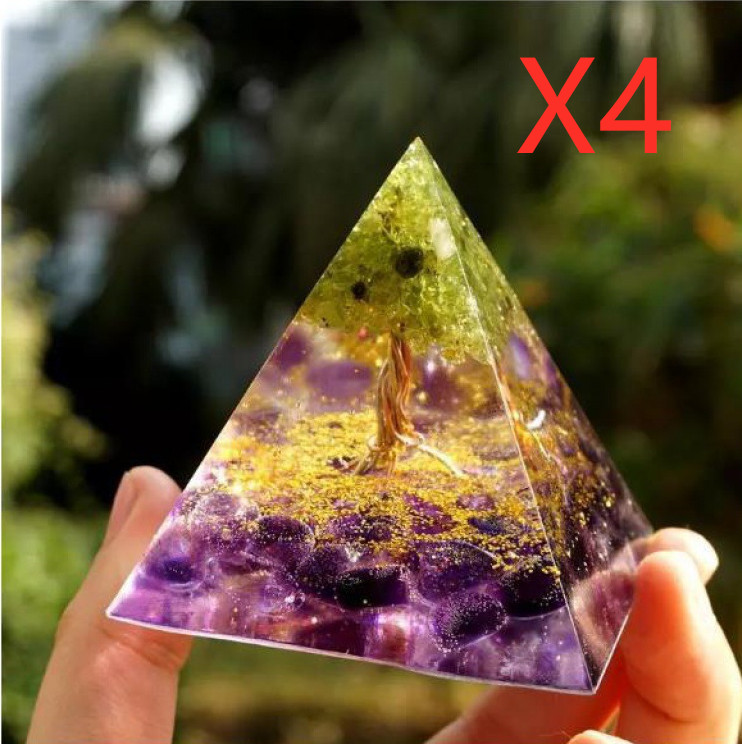 Pyramide mit Lapislazuli in Harz – Bild 6