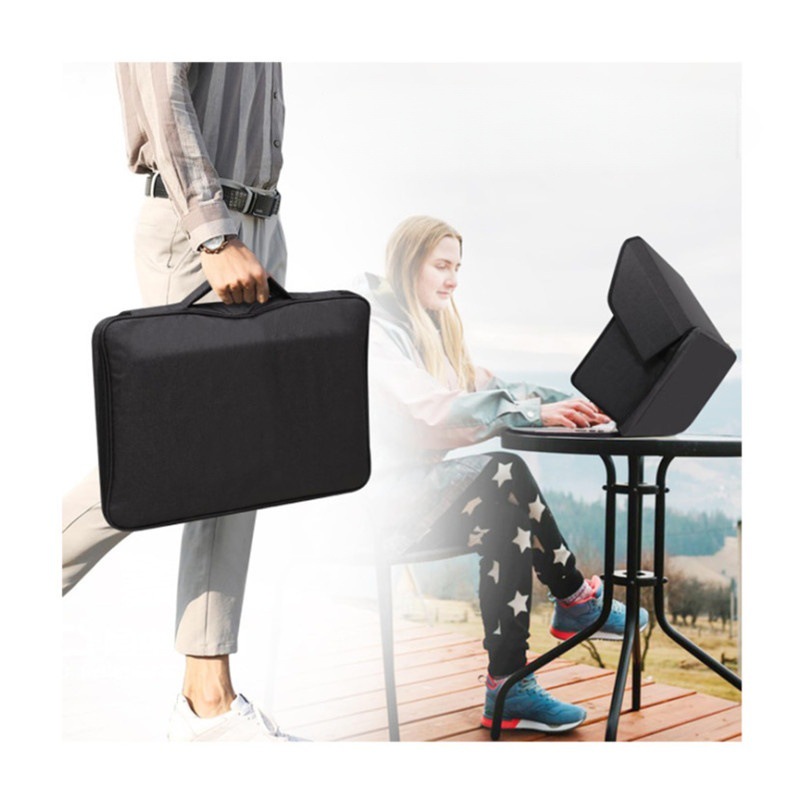 Laptoptas van oxfordstof met afdekflap - Afbeelding 4