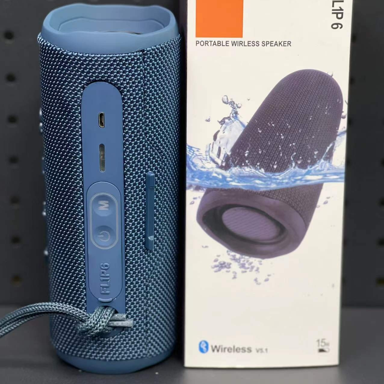 Enceinte Bluetooth portable à deux haut-parleurs, noire – Image 5