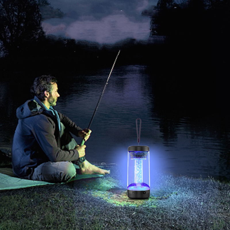 Altavoz Bluetooth con luz de camping, negro - Imagen 4