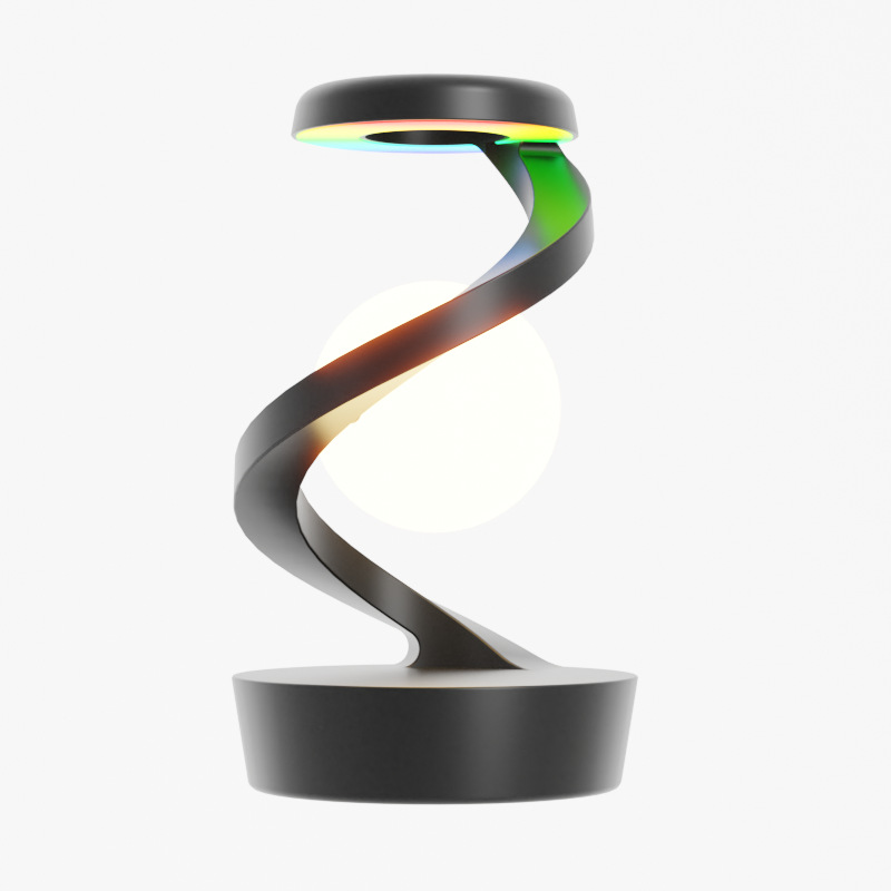 Candeeiro de mesa com lua giratória e sensor, cinzento - Image 7