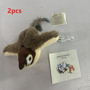 Plush woodpecker toy with sound for cats - Image 6