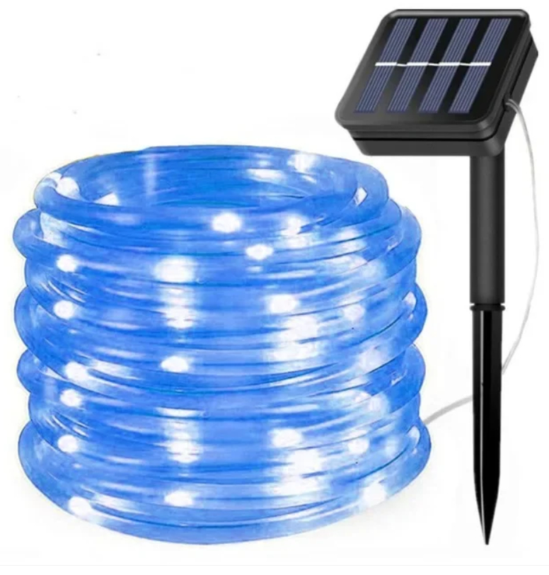 Solar string light, 50 LEDs, coloured - Image 6