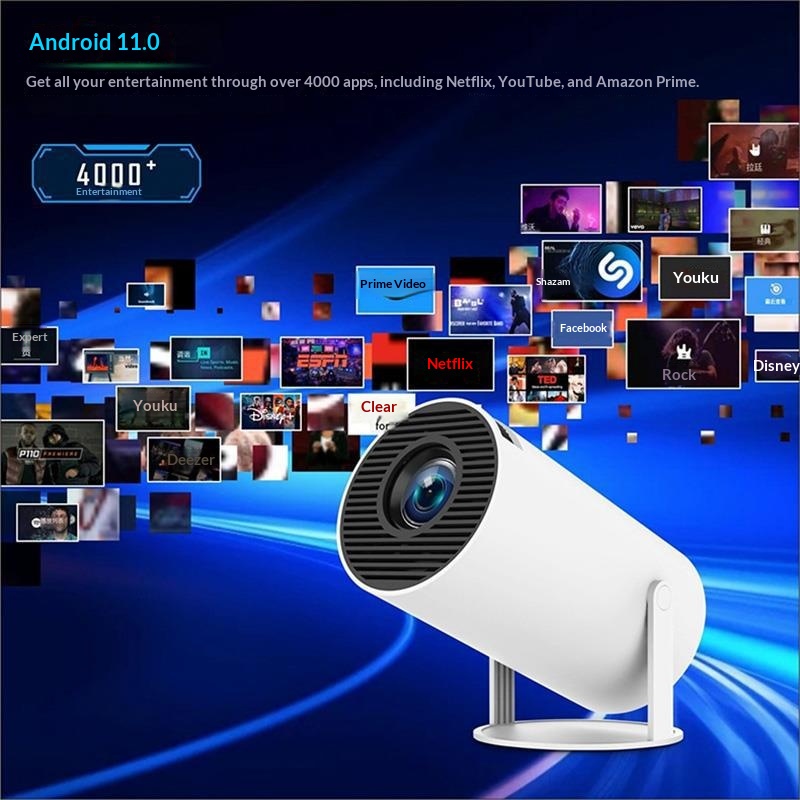 Mini projector met beeldspiegeling, uk-stekker - Afbeelding 6