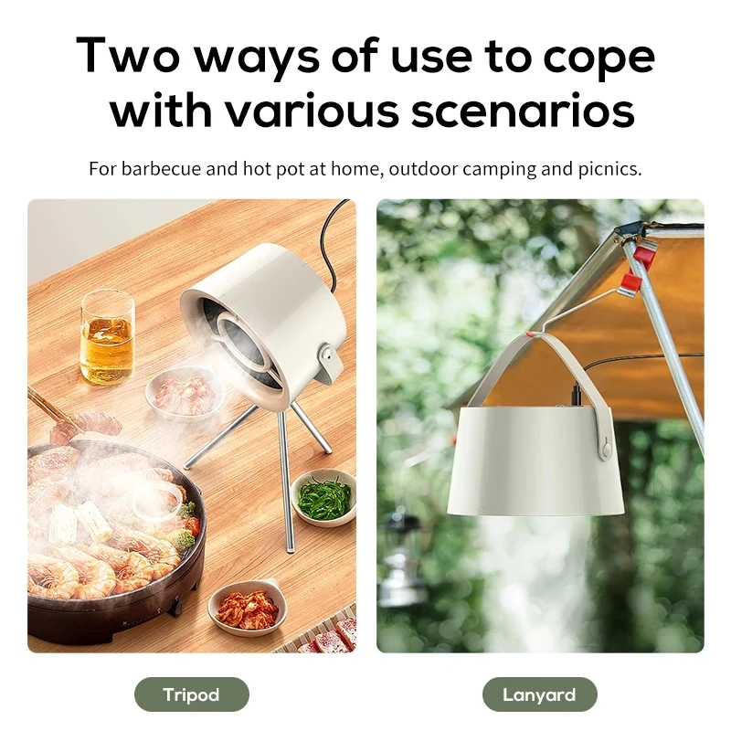 Mini afzuigkap voor op tafel met usb - Afbeelding 7