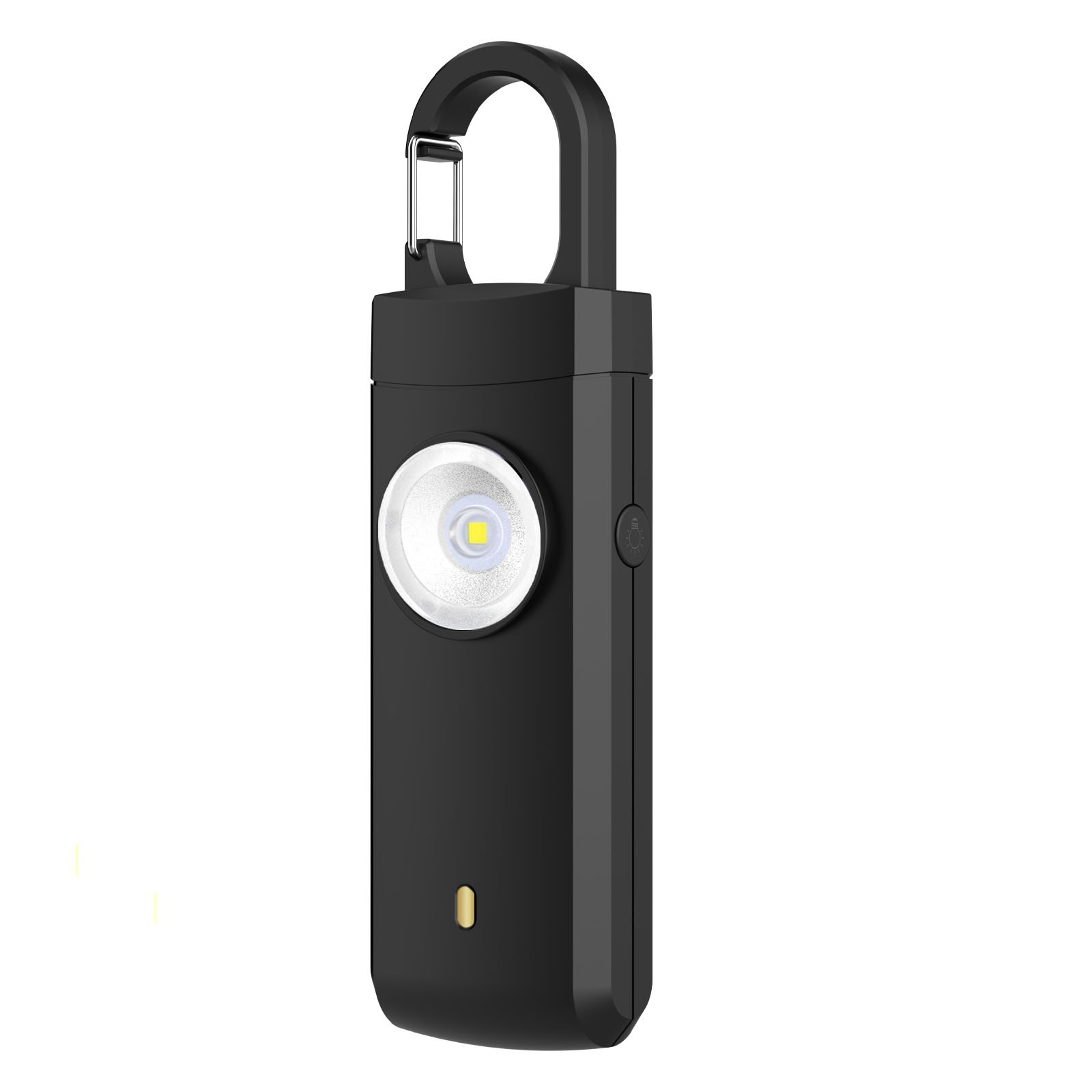 Alarma personal con luz LED, blanca - Imagen 6