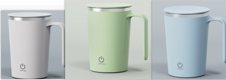 Selbstrührende Tasse mit USB, weiß – Bild 5