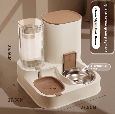 Large-capacity automatic feeder for dogs and cats