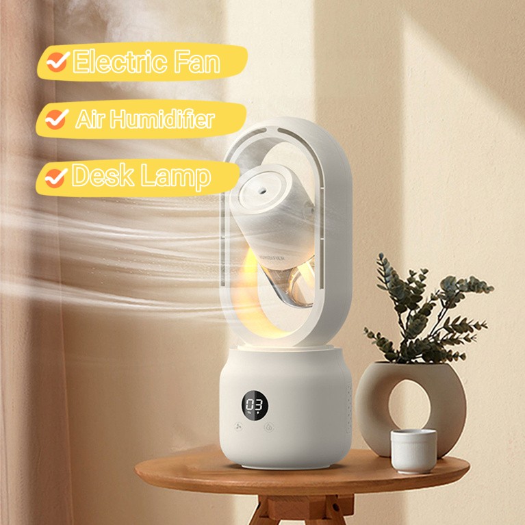 Ventilateur sans pales avec humidificateur, blanc – Image 7