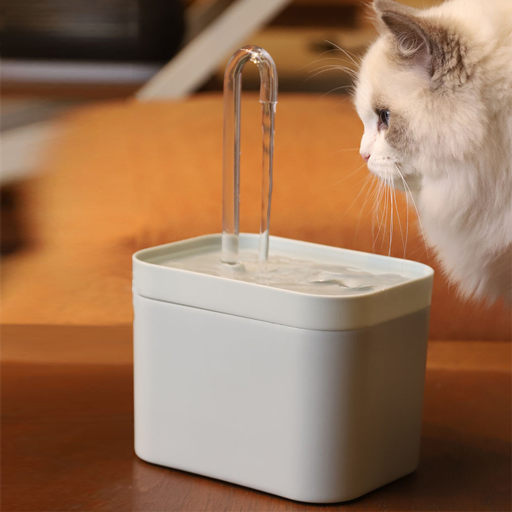 Fonte de água para gatos com filtro, azul-marinho - Image 8