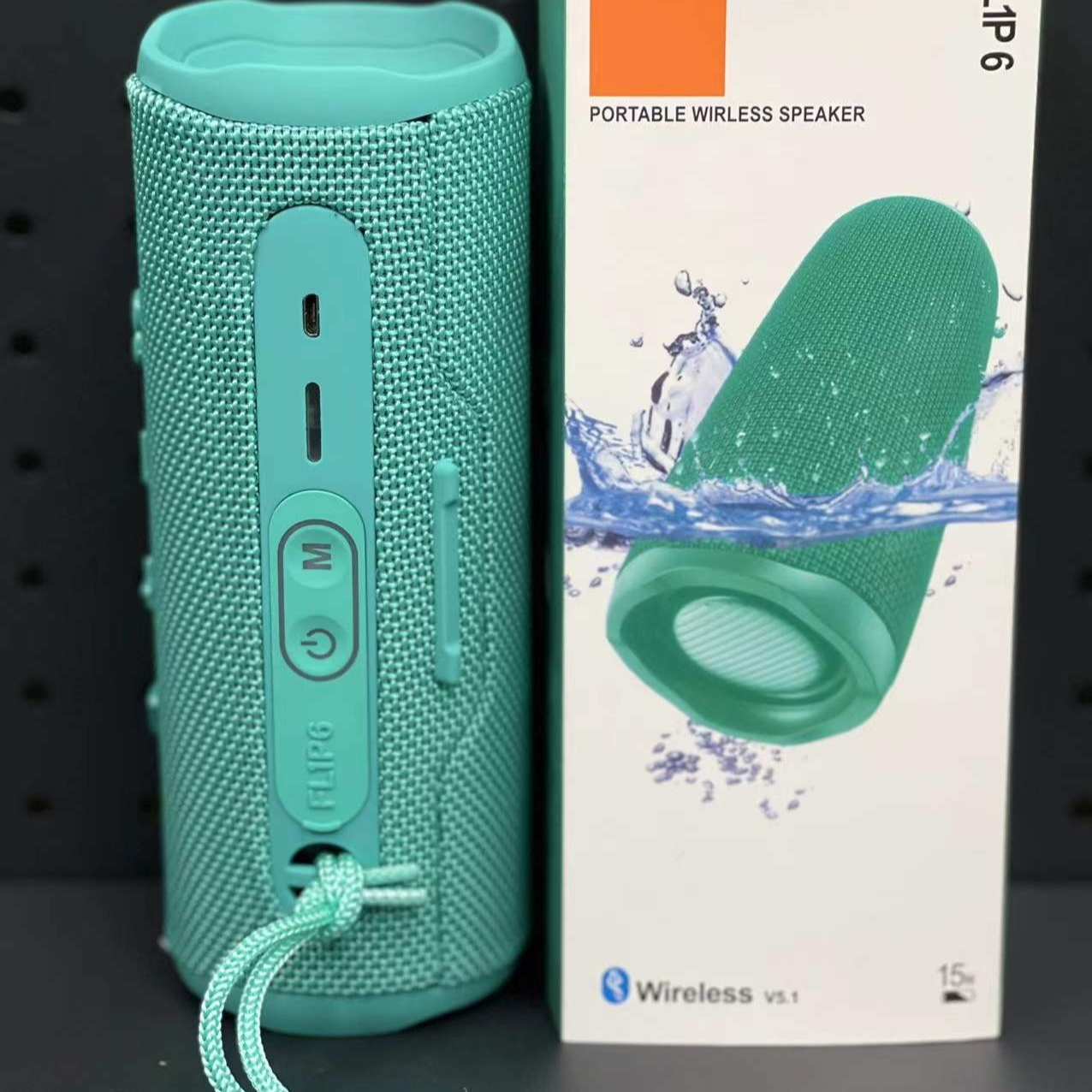 Enceinte Bluetooth portable à deux haut-parleurs, noire – Image 6