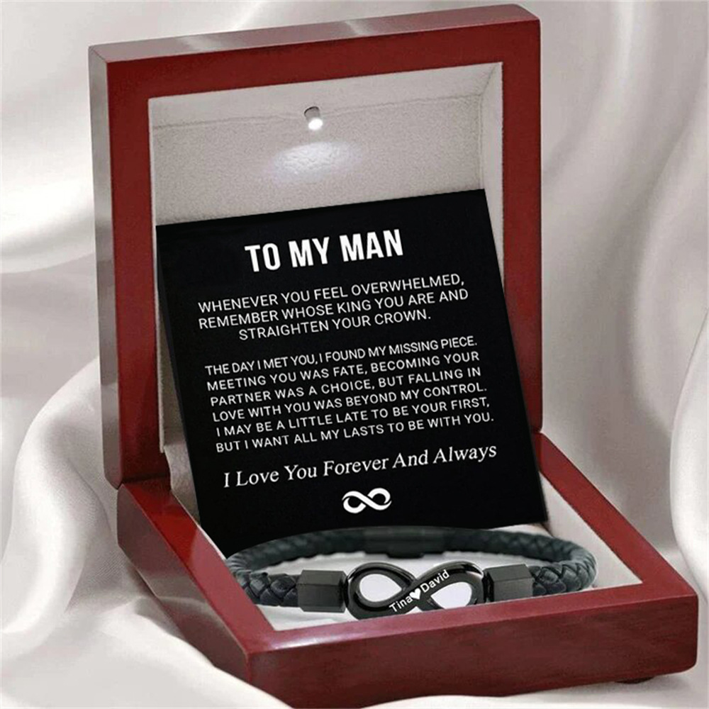Bracelet homme tressé à pièce en acier – Image 6