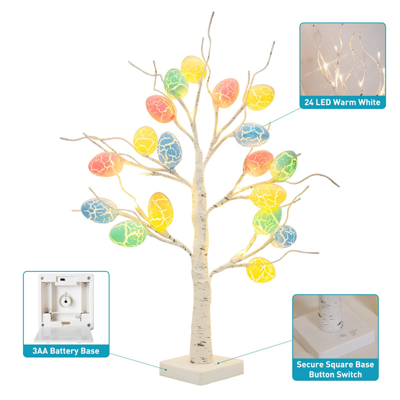 Easter tree with LED lights and eggs - Image 7