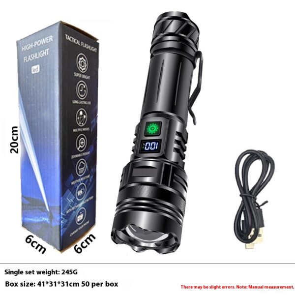 Torch with adjustable beam, aluminium
