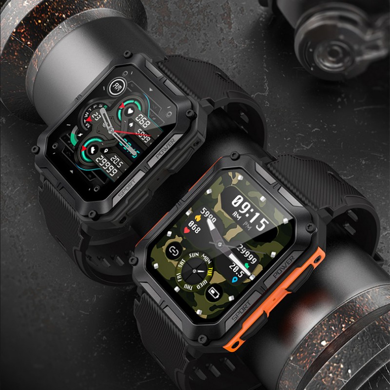 Outdoor smart watch with calling, black - Image 6
