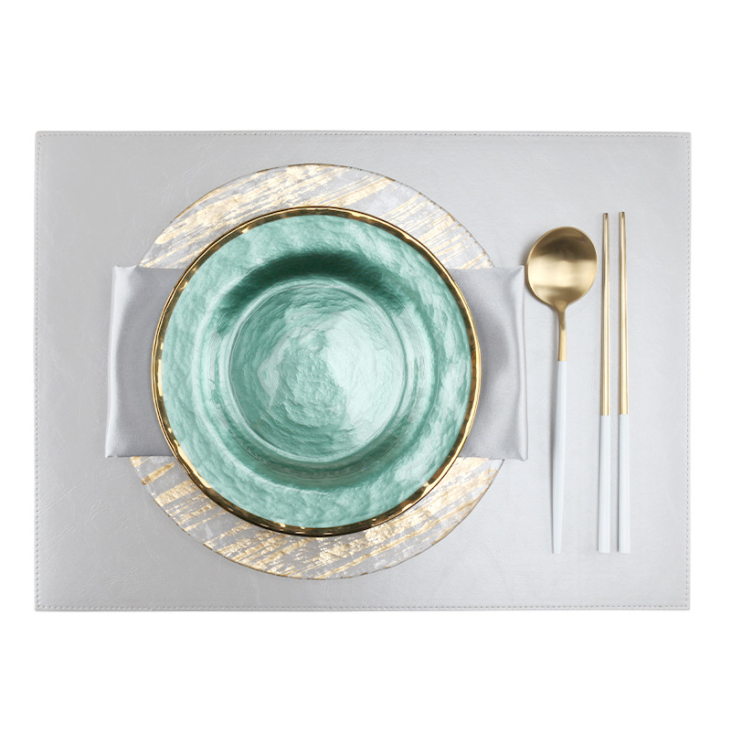 Mantel individual con motivo retro, blanco - Imagen 6