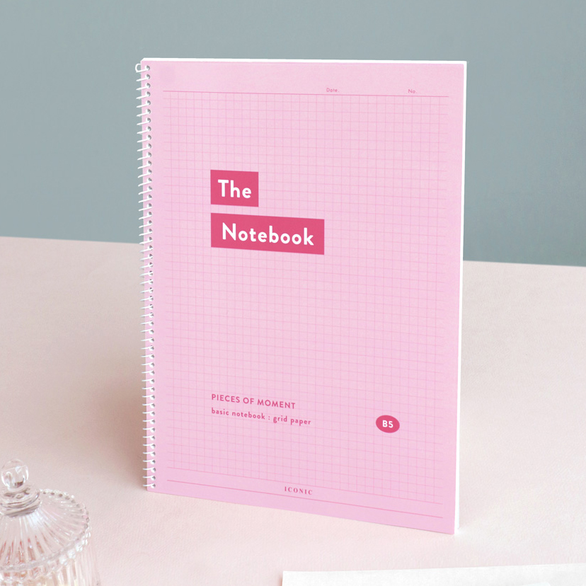 Caderno de espiral B5 com capa dura, rosa flamingo - Image 7