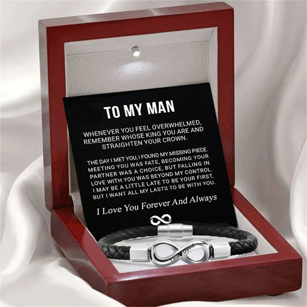 Bracelet homme tressé à pièce en acier