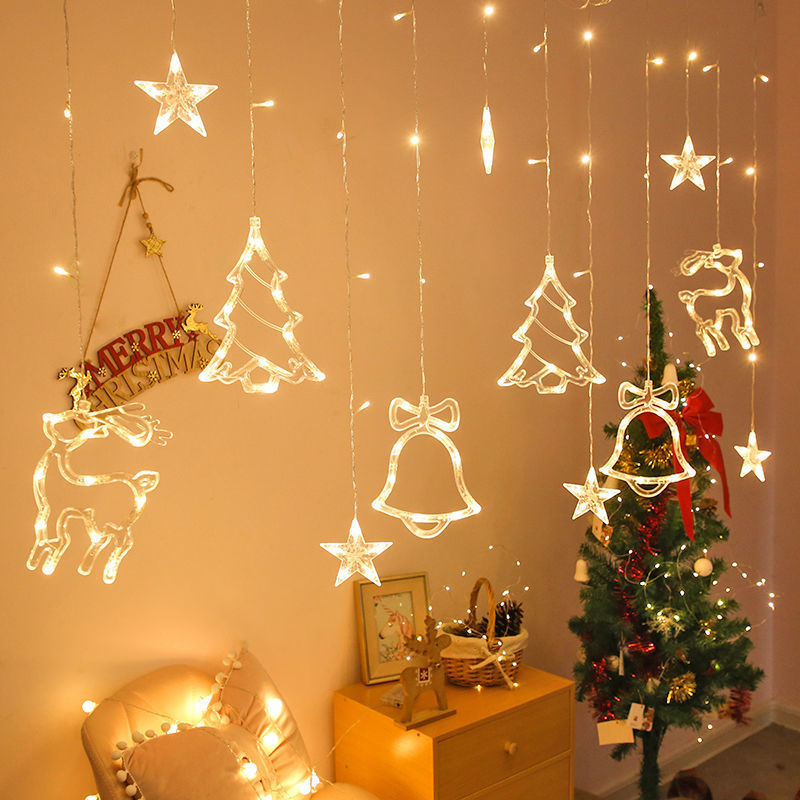 String light with pendants and remote, EU plug - Image 7