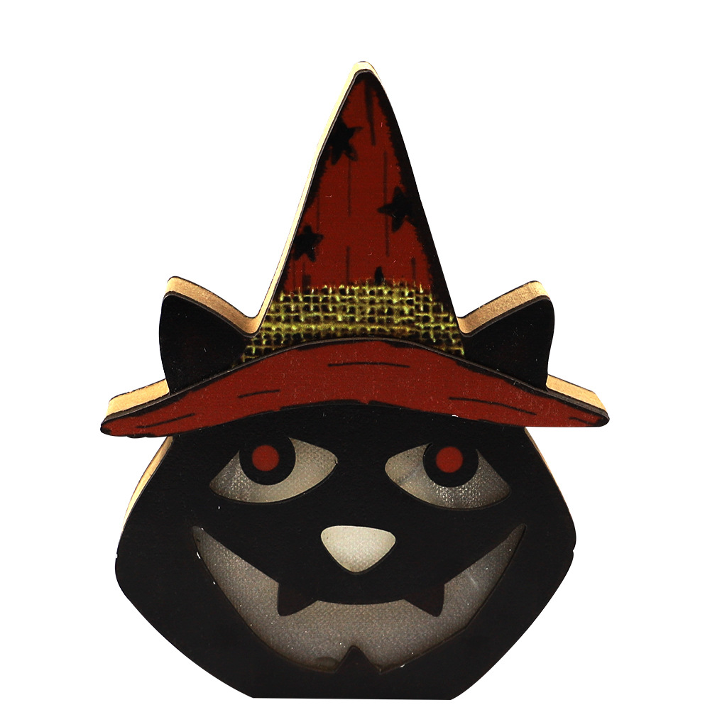 Halloween-Deko aus Holz mit Kürbis – Bild 5