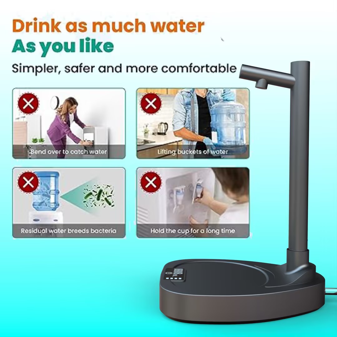 Elektrische Wasserpumpe mit Ständer und Verlängerung, weiß – Bild 7