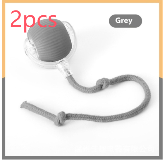 Pelota automática para gatos con cuerda y canto de pájaro - Imagen 8