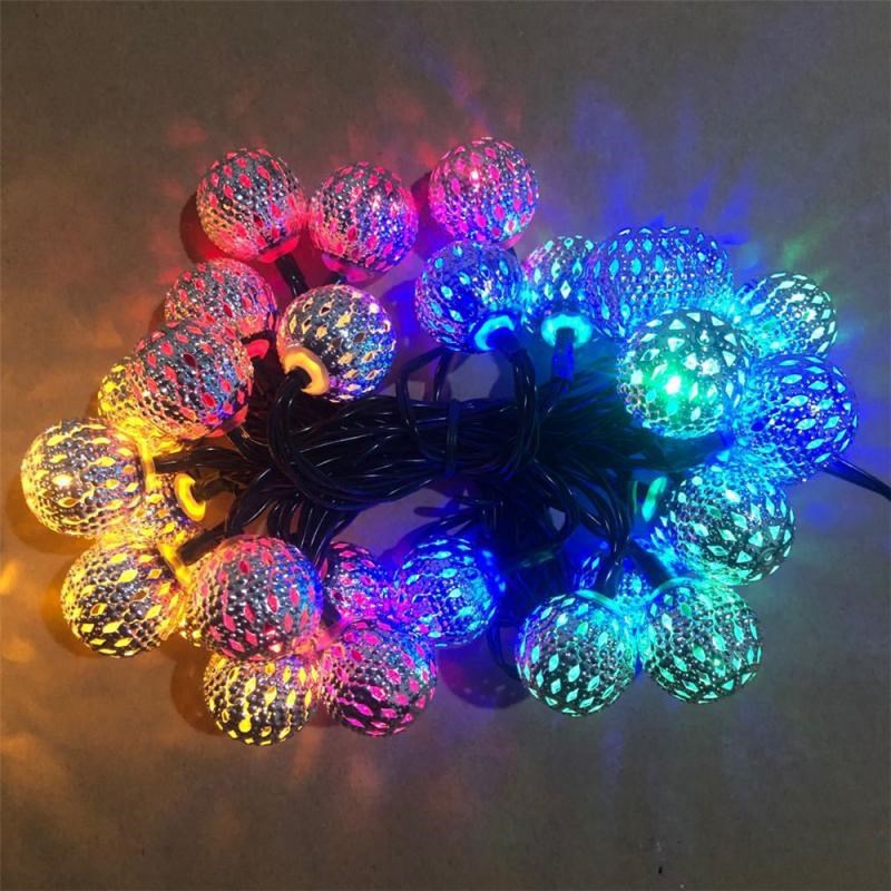 Solar string light with ball shades, white - Image 8